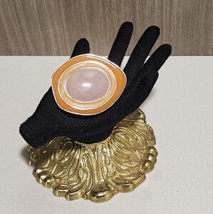 Vintage Celia Sebiri for AVON  Brooch or Pendant & Earrings Rose Crystal